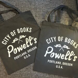 Pair of Powell’s City of Books Totes